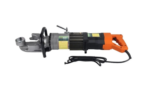 Get This Heavy Duty Portable Electric Rebar Cutter For Swift, Precise Steel Bar Bending, featuring a sleek design and powerful motor.