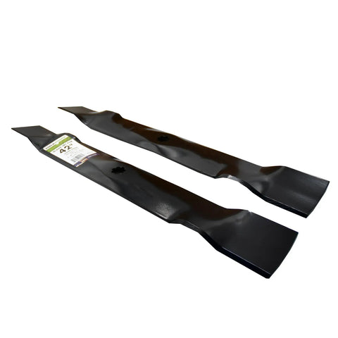 Beefy 2 Blade Set For 42 Inch Cut Poulan Husqvarna Craftsman Lawn Mowers Replacement For OEM 127843 138498 138971 532138971