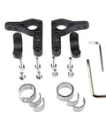 Road And Mountain Bike Aero Bars With Armrests Aluminum Alloy TT Rest Bar Adjustable Length Angle And Width Black Parts Kit