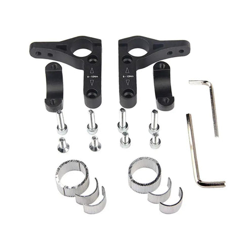 Road And Mountain Bike Aero Bars With Armrests Aluminum Alloy TT Rest Bar Adjustable Length Angle And Width Black Parts Kit