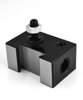 Tough As Nails Boring Bar Holder For Mini Lathes Up To 12 Inch Swing quick change tool post in hardened steel finish.