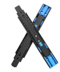Two Pack Metal Drawer Slides With Built In Buffer Soft Close For Cabinet Drawers, 12 To 20 Inch Track Width 45mm, heavy duty rails