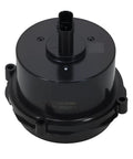 Rock Solid Auxiliary Engine Water Pump For EV Series 2017-2024 Beefed Up Electric Coolant Circulation Pump Drop In Replacement Part 1619322-00 top view of durable black plastic pump with connector.