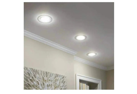 Ceiling with recessed lighting using 75 Watt Equivalent BR40 Dimmable Energy Star LED Light Bulb Bright White For Indoor Flood Lighting And Recessed Cans Or Track Fixtures Two Pack Great For Home Use