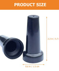 Dead Simple Umbrella Tip Caps 2 Pack Replacement Top Covers For Patio Umbrellas Tough As Nails End Plugs Weatherproof Fit, black sizes 2.2in x 0.6in.