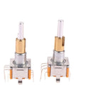 Dual Shaft Axis Rotary Encoder With Push Button Switch For Precision Angle Measurement In Industrial Equipment visible