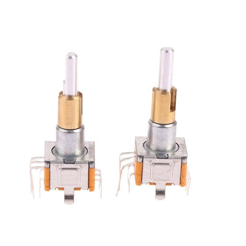 Dual Shaft Axis Rotary Encoder With Push Button Switch For Precision Angle Measurement In Industrial Equipment visible