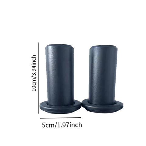 Two Piece Weight Plate Holders For Your Home Gym Storage And Organization, Heavy Duty Metal Plate Rack, Black Finish, Dimensions Shown