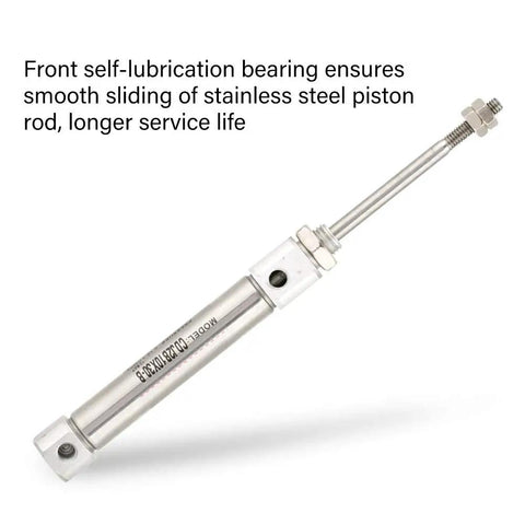 Stainless Steel Mini Air Cylinder Double Acting Pneumatic Actuator 30mm Stroke for Industrial Automation