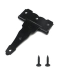 5 Inch Iron T Strap Hinges Heavy Duty Gate Hinges With Screws, 180 Degree Rotation, Black Powder Coated, Rust Resistant for Outdoor Use