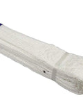 Heavy Duty Hoisting Belt Three By Ten Foot Horizontal Lifting Strap Five Ton Workhorse Webbing in rolled storage.