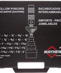Heavy duty case for 27-Piece Hollow Punch Set With Dual Cutting Heads, Interchangeable Sizes For Concentric Circles In One Strike.