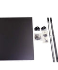 Hardcore Badass 36 Inch Extension Table For Industrial Cabinet Saws With Matte Black Laminated Wood Finish Fills Rail Gap components