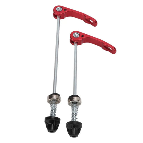 No Tool Quick Release Wheel Skewers For Front And Rear Bikes High Temperature Wear Resistant Alloy Levers Easy Install For Mountain And Road Bikes Red
