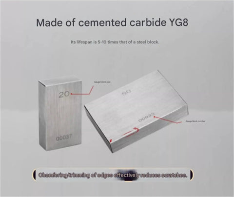 Heavy Duty 32 Piece Metric Gage Blocks And Parallel Gauge Set Forged From Bulletproof High Speed Steel Bullseye Calibration Kit for Router and Table Saw Layouts, cemented carbide YG8 blocks.