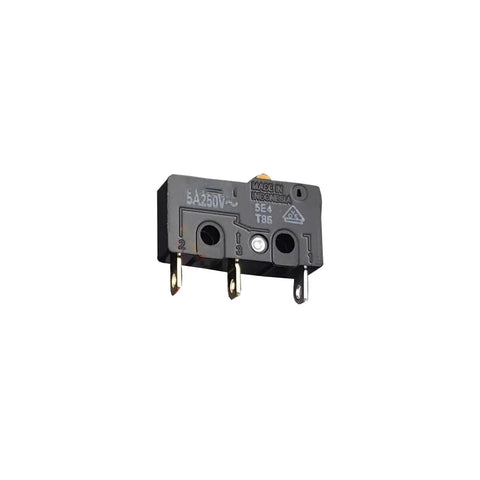 5 Pack SS5 Micro Switch With Dead Reliable Snap Action And Spdt Layout Rated For 5 Amps 125 Vac black circuit control switch side view