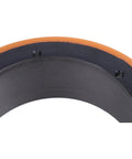 Close-up of Rugged Drive Wheel 1115-220000-D0 1115220000D0 Replacement for Big Joe Electric Pallet Jack with durable rubber tread.