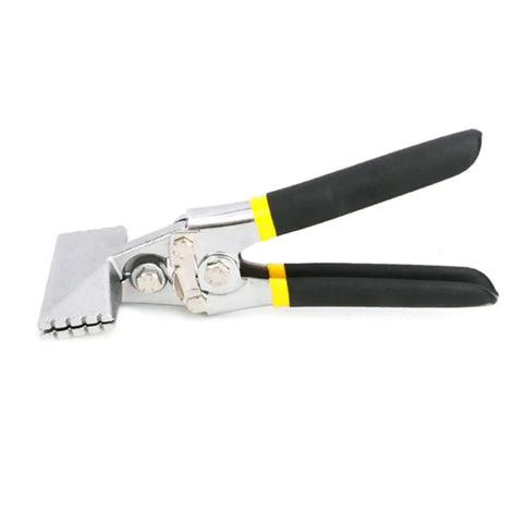 Sheet Metal Bending Pliers Hand Seamer With Wide Jaw And Elbow 80mm Straight 150mm, ergonomic grip, for metalwork.