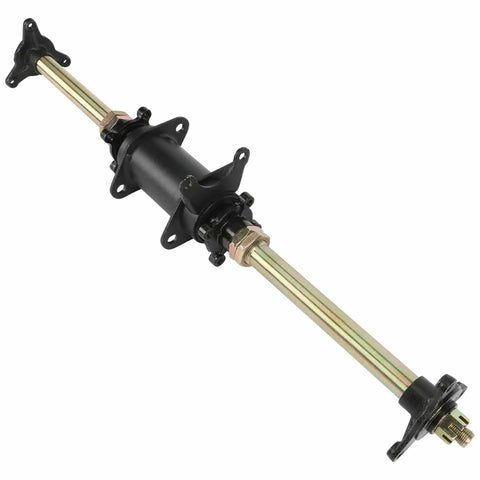 Rear Axle Complete Kit 28 Inch 710mm with 3 Stud Wheel Hub for Go Kart ATV Quad 110cc 125cc 150cc Durable Iron Rubber Painted Finish