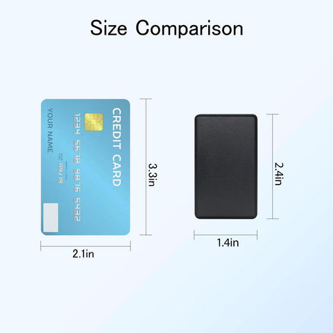 Size comparison of Built Tough Abs Plastic Project Box 8 Piece Set Small Electrical Junction Enclosure For Diy Electronics And Circuit Prototyping In Black with a credit card.