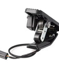 Plug Straight In Hall Effect Accelerator Throttle Pedal With Zero To Five Volt Analog Output, side view with connector.