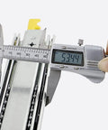 Beefy Heavy Duty Drawer Rails With Full Extension Side Mount Slides Industrial 650mm measured with caliper