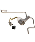 Left Hand Toilet Handle Trip Lever For Pressure Assisted 4086 Tank Polished Chrome Heavy Duty Brass Construction Easy Install