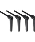 4 Piece Lever Adjustable Handles M5 By 50mm Metric Male Thread with Nuts and Washers, Black, 1.97 Inch Lever Length.
