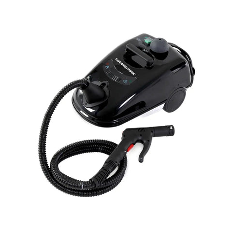 Compact Dry Steam Cleaner 1700W Commercial Grade with 72-inch hose for grease removal and quick cleanup tasks.