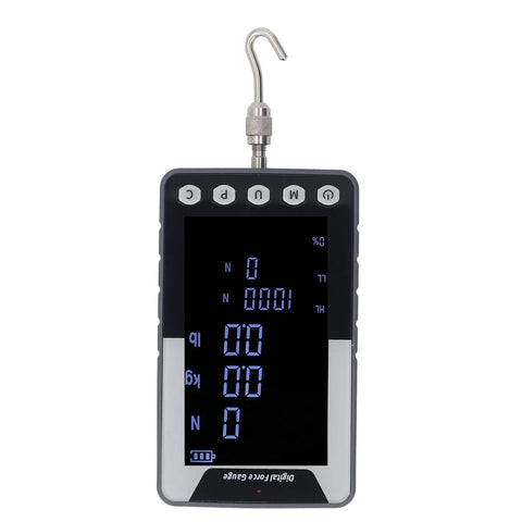 Ultra Compact 50N Digital Force Gauge With Three Modes And Color Flip Display, Switch Between N Kg Lb Units, 3.7V Battery, Data Output Software For Force Testing, Real Time And Peak Hold, Ideal For Lab And Workshop Use, front view