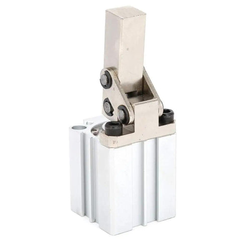 Double Acting Pneumatic Air Cylinder Clamp Arm Lever for industrial automation with aluminum body and M5x0.8 connection setup