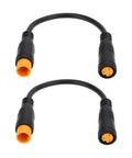 Two Pack 3 Pin Electric Bicycle Sensor Cables Waterproof Male To Female Connectors For E Bikes Upgrade And Maintenance
