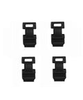Gimbal Shock Absorber Rubber Replacement For Mini 2 SE Mavic Mini And Mini 4K Drones, shown as black vibration dampening brackets