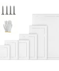 Heavy Duty Steel Access Panel For Drywall With Sleek Flush Mount Design No Sweat Push To Open Wall And Ceiling Door For quick plumbing repairs, includes screws and gloves.