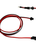 No Sweat 2 54Mm Pitch Sm Connector Extension Cable Male To Female 22Awg Wire Solderless with black and red wires