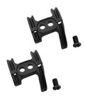 2 Pack Bike Bottom Bracket Cable Guide Set With Anti Friction Cable Holder And Mounting Screws in black plastic