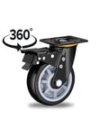 Heavy Duty Office Chair Wheels With Silent Polyurethane Casters For Hardwood Floors Roll Real Smooth, 360-degree rotation design.