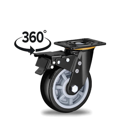 Heavy Duty Office Chair Wheels With Silent Polyurethane Casters For Hardwood Floors Roll Real Smooth, 360-degree rotation design.