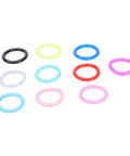 100 Pcs Mixed Color Pigeon Leg Bands for Training Easy Identification And Bird Management Rubber Gentle Fit With 9mm Inner Diameter
