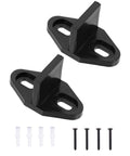 Sliding Barn Door Floor Guide Set Of 2 For Smooth Quiet Operation, black nylon guides with screws for adjustable stability