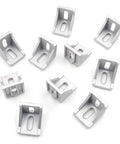 Inside Corner Bracket Gusset for 4040 Aluminum Extrusion with 8mm Slot, 20 Pcs Pack displayed on white background