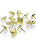 Real Deal Golden Square Upholstery Tacks Heavy Duty Shanks For Couch And Woodwork Revival 200 Pc Vintage decorative nails in gold.