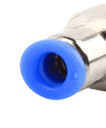 Push To Connect One Quarter Inch Pneumatic Fittings Straight Nickel Plated Brass Female One Quarter NPT Quick Connect Tubing Close-up
