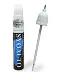 Oxford White Touch Up Paint For Ford YZ Z1 M6887, 2 In 1 Scratch Repair Kit with pen and brush for chip fix and rust prevention.