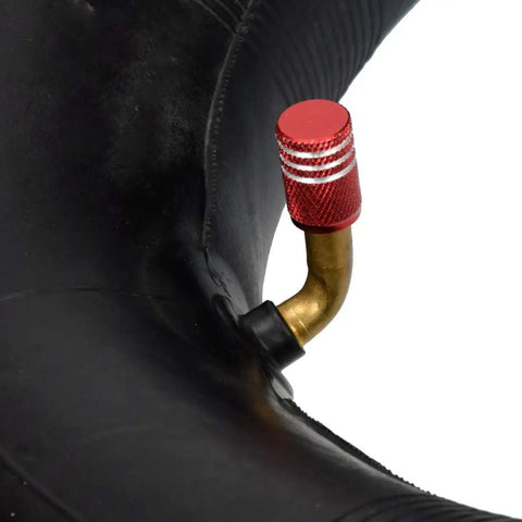Heavy Duty Inner Tire Tube For 4.80 4.00-8 Tires close-up with TR87 angled valve stem