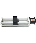 Heavy Duty Xyz Axis Slide Table Linear Actuator With Servo Motor Is A Knockout 100Kg Loader seen from top view showing precision rail and motor.