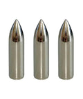Glue On Field Points For Archery Target Practice, Beefy Stainless Steel Build, 8mm Inner Diameter 9mm Outer, set of three tips
