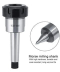 Ycauty Mta3 Er40um Carbon Steel Morse Collet Holder Chuck for Drill and Milling Machines 3-26mm with MTA3-ER40 shank.