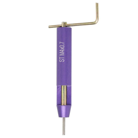 Heavy Duty Helical Wire Inserts For Aluminum Thread Repair M4 x 2D Coiled Screw Taps installation tool with purple handle