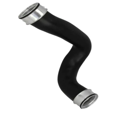 Beefed Up Engine Air Intake Hose For Mercedes Benz W210 E220 CDI W21 Replacement Premium Synthetic Rubber With Multi Layer Reinforced Fiber Heat And Cold Resistant Flexible Durable Hose For Smooth Throttle And Long Life black curved hose with metal ends